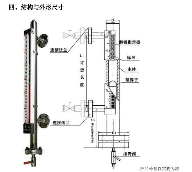 側(cè)裝式磁翻板液位計