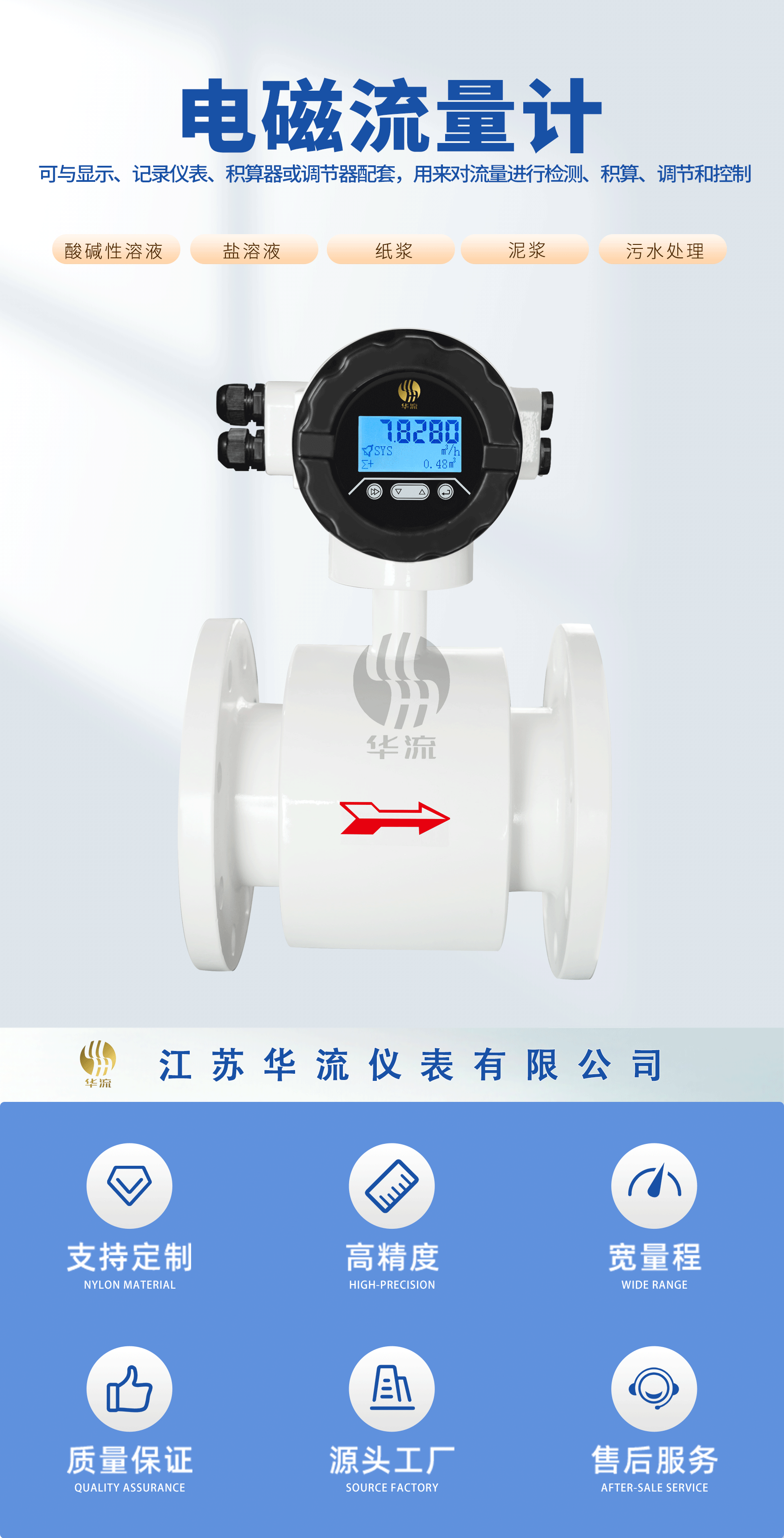 法蘭式電磁流量計